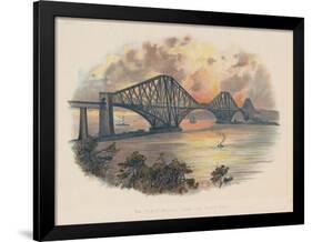 Forth Railway Bridge from the South-East, Scotland, C1895-null-Framed Premium Giclee Print