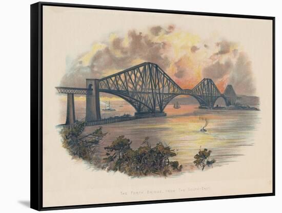 Forth Railway Bridge from the South-East, Scotland, C1895-null-Framed Stretched Canvas