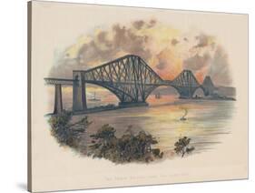 Forth Railway Bridge from the South-East, Scotland, C1895-null-Stretched Canvas