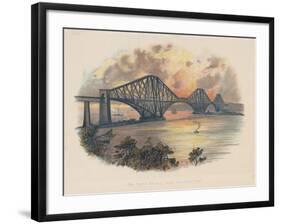 Forth Railway Bridge from the South-East, Scotland, C1895-null-Framed Giclee Print