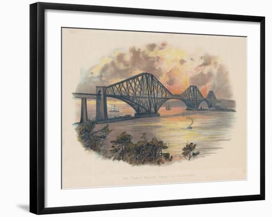 Forth Railway Bridge from the South-East, Scotland, C1895-null-Framed Giclee Print