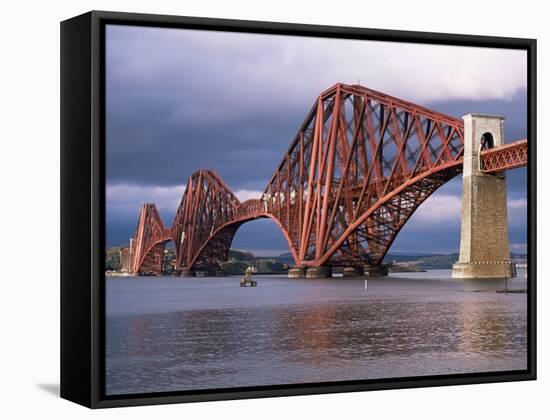 Forth Railway Bridge, Queensferry, Edinburgh, Lothian, Scotland, United Kingdom-Neale Clarke-Framed Stretched Canvas