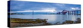 Forth Road and Rail Bridges, Firth of Forth, Edinburgh, Scotland, UK-Alan Copson-Stretched Canvas