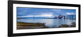 Forth Road and Rail Bridges, Firth of Forth, Edinburgh, Scotland, UK-Alan Copson-Framed Photographic Print