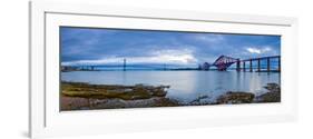 Forth Road and Rail Bridges, Firth of Forth, Edinburgh, Scotland, UK-Alan Copson-Framed Photographic Print