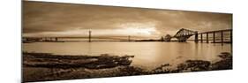 Forth Road and Rail Bridges, Firth of Forth, Edinburgh, Scotland, UK-Alan Copson-Mounted Photographic Print