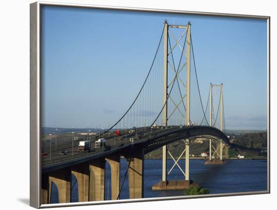 Forth Road Bridge, Built in 1964, Firth of Forth, Scotland, United Kingdom, Europe-null-Framed Photographic Print