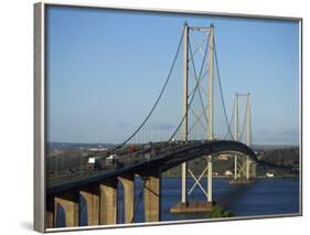 Forth Road Bridge, Built in 1964, Firth of Forth, Scotland, United Kingdom, Europe-null-Framed Photographic Print