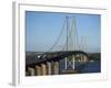 Forth Road Bridge, Built in 1964, Firth of Forth, Scotland, United Kingdom, Europe-null-Framed Photographic Print