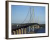 Forth Road Bridge, Built in 1964, Firth of Forth, Scotland, United Kingdom, Europe-null-Framed Photographic Print