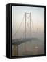Forth Road Bridge Crossing the Firth of Forth Between Queensferry and Inverkeithing-Nigel Blythe-Framed Stretched Canvas
