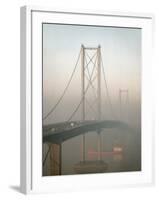 Forth Road Bridge Crossing the Firth of Forth Between Queensferry and Inverkeithing-Nigel Blythe-Framed Photographic Print