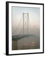 Forth Road Bridge Crossing the Firth of Forth Between Queensferry and Inverkeithing-Nigel Blythe-Framed Photographic Print