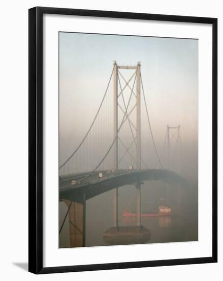 Forth Road Bridge Crossing the Firth of Forth Between Queensferry and Inverkeithing-Nigel Blythe-Framed Photographic Print