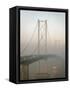 Forth Road Bridge Crossing the Firth of Forth Between Queensferry and Inverkeithing-Nigel Blythe-Framed Stretched Canvas