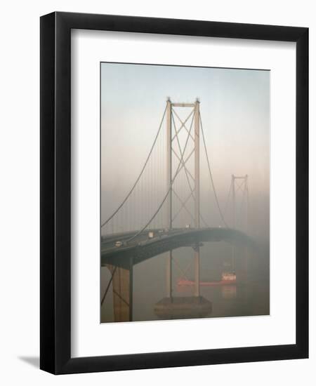 Forth Road Bridge Crossing the Firth of Forth Between Queensferry and Inverkeithing-Nigel Blythe-Framed Photographic Print