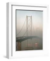 Forth Road Bridge Crossing the Firth of Forth Between Queensferry and Inverkeithing-Nigel Blythe-Framed Photographic Print