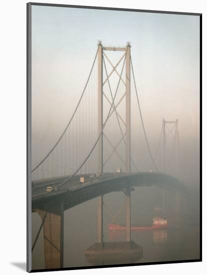 Forth Road Bridge Crossing the Firth of Forth Between Queensferry and Inverkeithing-Nigel Blythe-Mounted Photographic Print