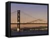 Forth Road Bridge, West Lothian, Fife, Near Edinburgh, Scotland, United Kingdom, Europe-Patrick Dieudonne-Framed Stretched Canvas