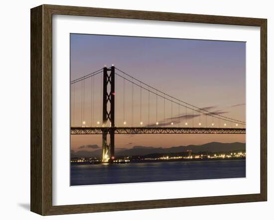 Forth Road Bridge, West Lothian, Fife, Near Edinburgh, Scotland, United Kingdom, Europe-Patrick Dieudonne-Framed Photographic Print