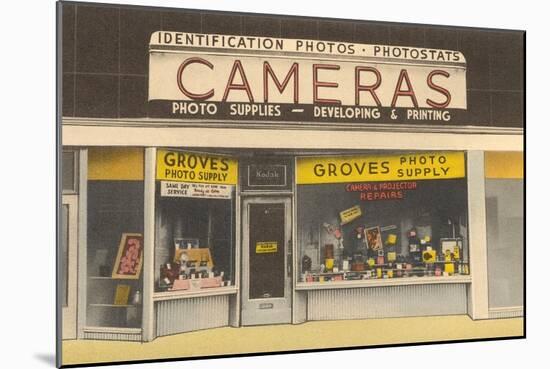Forties Camera Shop-null-Mounted Art Print