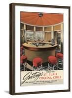 Forties Cocktail Lounge-null-Framed Art Print