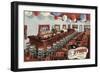 Forties Cocktail Lounge-Found Image Press-Framed Giclee Print