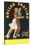 Forties Roller Skating for Youthful Spirits-null-Stretched Canvas