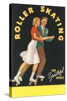 Forties Roller Skating for Youthful Spirits-null-Stretched Canvas