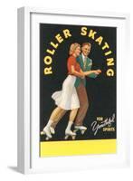 Forties Roller Skating for Youthful Spirits-null-Framed Art Print