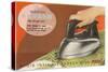 Forties Steam Iron Advertisement-null-Stretched Canvas