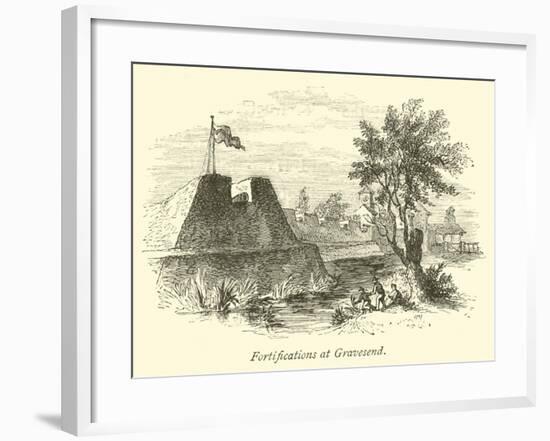 Fortifications at Gravesend-null-Framed Giclee Print