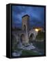 Fortified Bridge over the Gave De Pau, Orthez, Pyrenees-Atlantiques, Aquitaine, France-Doug Pearson-Framed Stretched Canvas