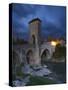 Fortified Bridge over the Gave De Pau, Orthez, Pyrenees-Atlantiques, Aquitaine, France-Doug Pearson-Stretched Canvas