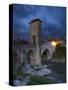 Fortified Bridge over the Gave De Pau, Orthez, Pyrenees-Atlantiques, Aquitaine, France-Doug Pearson-Stretched Canvas