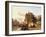 Fortified Buildings on the Banks of a Canal-Cornelius Springer-Framed Giclee Print