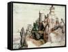 Fortified Castle-Albrecht Dürer-Framed Stretched Canvas