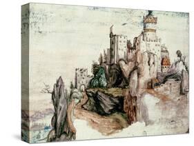 Fortified Castle-Albrecht Dürer-Stretched Canvas