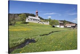 fortified church Urach, Urachtal, Black Forest, Baden-Wurttemberg, Germany-Markus Lange-Stretched Canvas