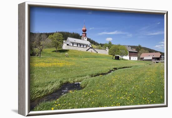 fortified church Urach, Urachtal, Black Forest, Baden-Wurttemberg, Germany-Markus Lange-Framed Photographic Print