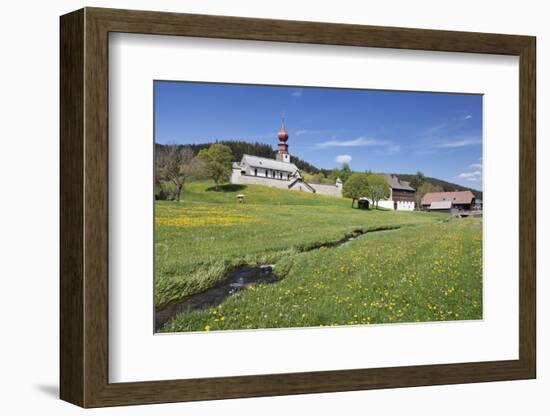 fortified church Urach, Urachtal, Black Forest, Baden-Wurttemberg, Germany-Markus Lange-Framed Photographic Print