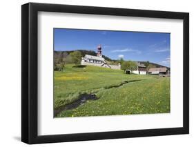 fortified church Urach, Urachtal, Black Forest, Baden-Wurttemberg, Germany-Markus Lange-Framed Photographic Print