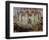 Fortified City, 15th Century, Painting by Unknown Spanish Artist, 15th Century-null-Framed Giclee Print