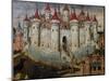 Fortified City, 15th Century, Painting by Unknown Spanish Artist, 15th Century-null-Mounted Giclee Print