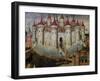 Fortified City, 15th Century, Painting by Unknown Spanish Artist, 15th Century-null-Framed Giclee Print