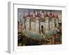 Fortified City, 15th Century, Painting by Unknown Spanish Artist, 15th Century-null-Framed Giclee Print