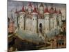 Fortified City, 15th Century, Painting by Unknown Spanish Artist, 15th Century-null-Mounted Giclee Print