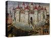 Fortified City, 15th Century, Painting by Unknown Spanish Artist, 15th Century-null-Stretched Canvas