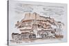 Fortified city of Bonifacio, Corsica, France-Richard Lawrence-Stretched Canvas
