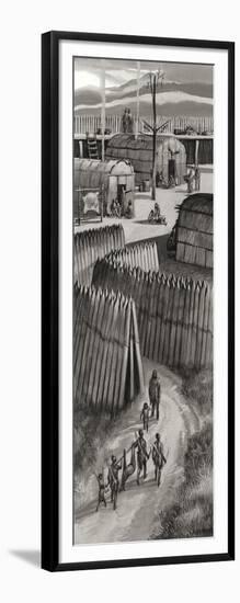 Fortified Huron Village-Ron Embleton-Framed Giclee Print